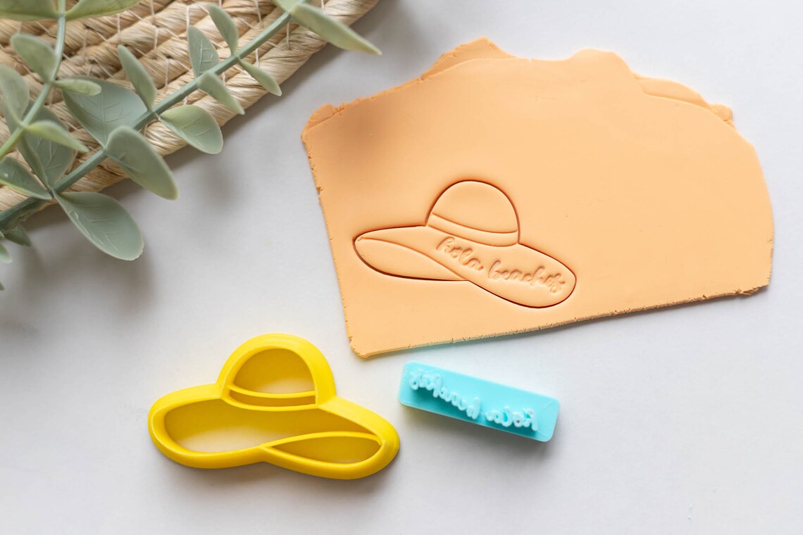 Summer Beach Hat - Hola Beaches Clay Cutters