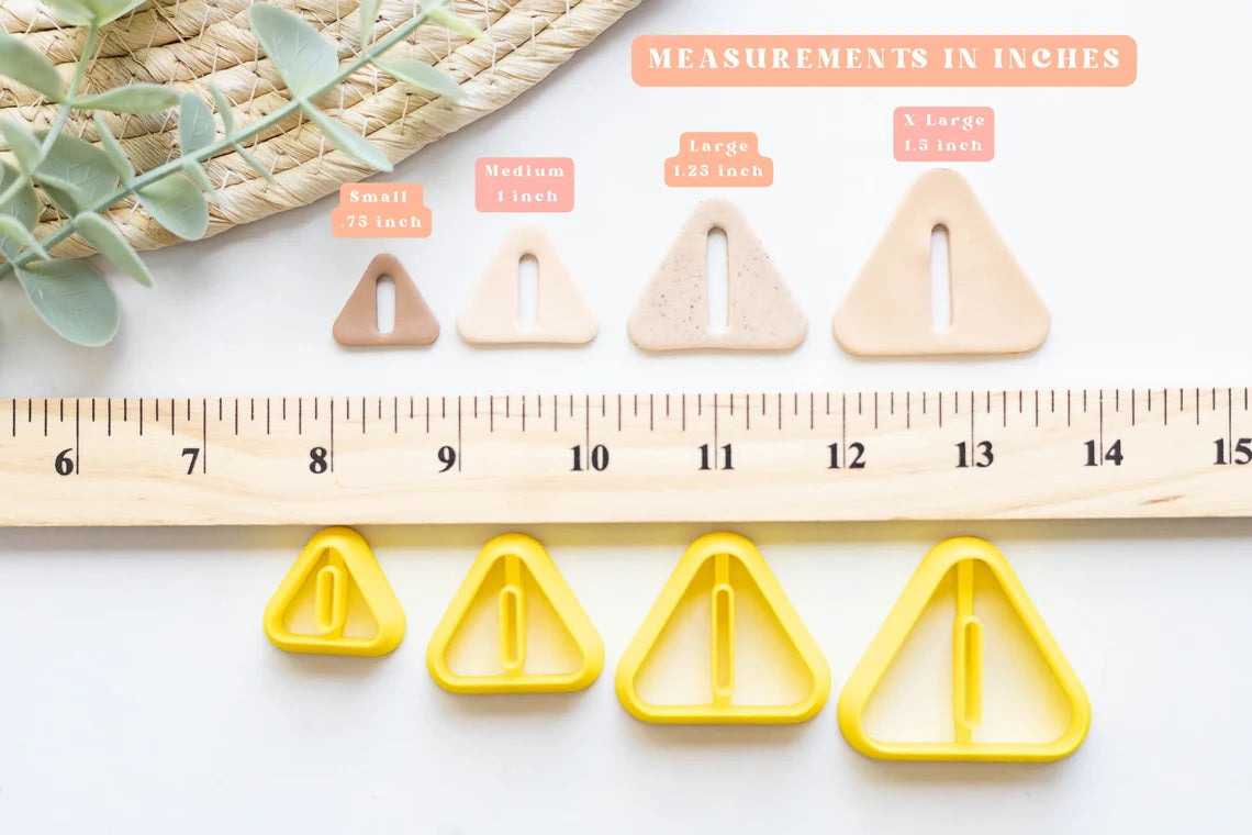 Essentials Triangle Chain Link Clay Cutters