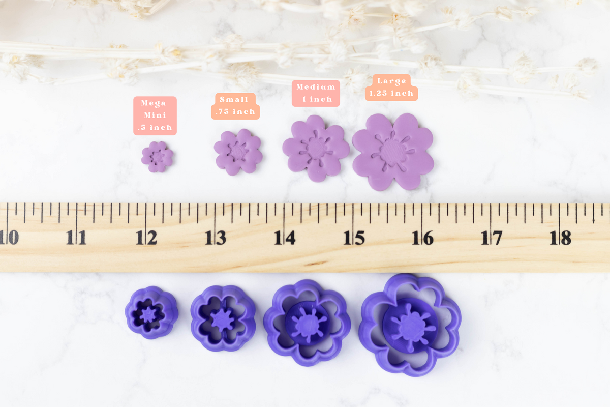 Stamen Flower Clay Cutters