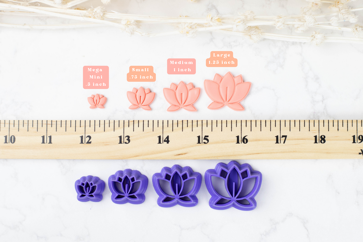 Lotus Flower Clay Cutters