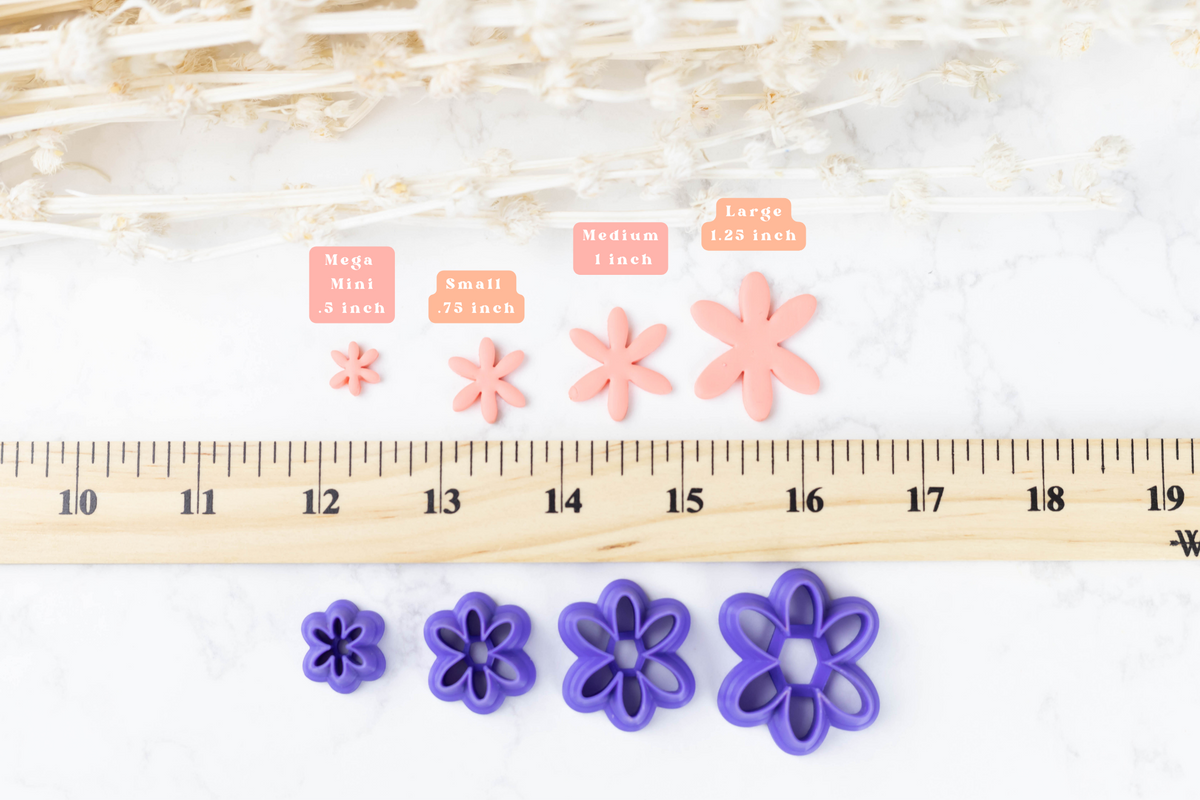 6 Petal Daisy Clay Cutters