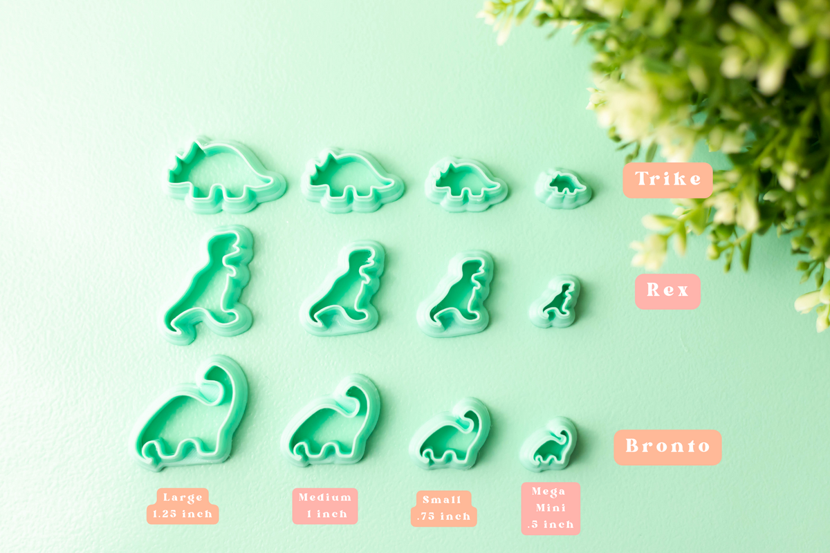 Dinosaur Cutters - Brontosaurus, T-Rex, Triceratops