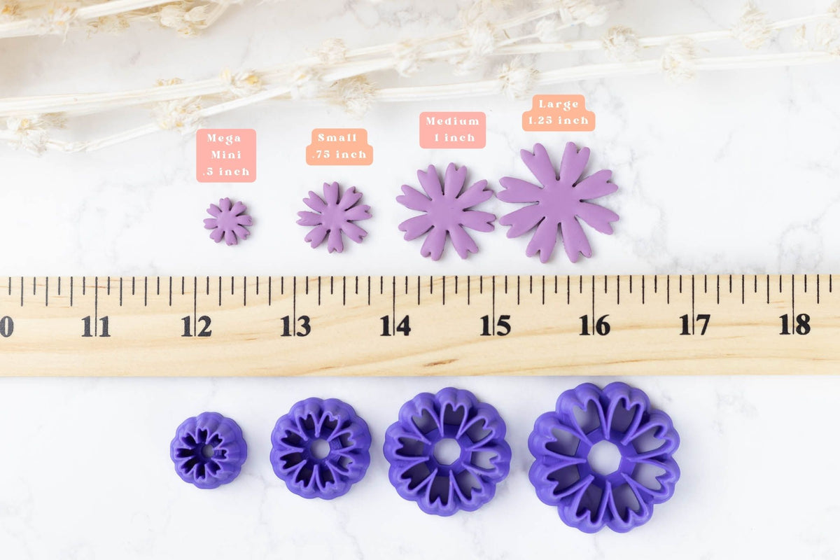 Cosmos Flower Clay Cutters