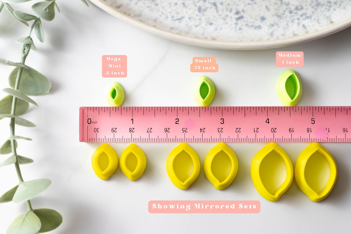 Lemon Fruit Clay Cutter - Available in Mirrored Set