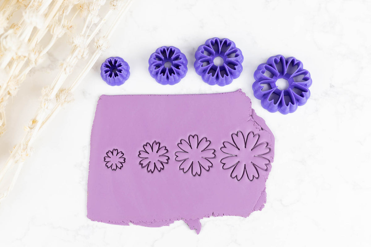 Cosmos Flower Clay Cutters