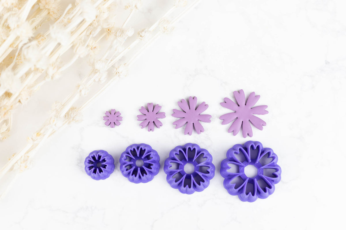 Cosmos Flower Clay Cutters