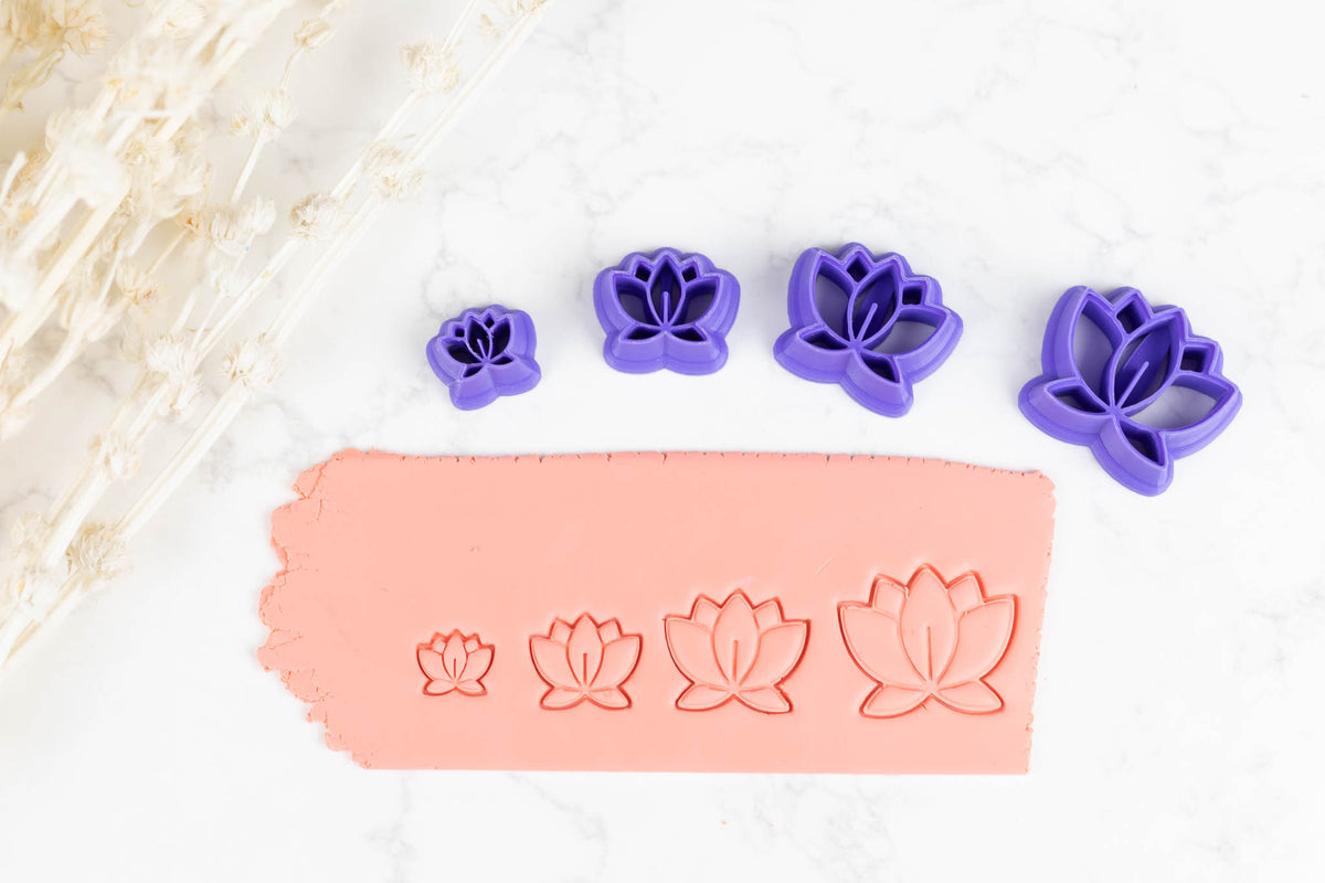 Lotus Flower Clay Cutters