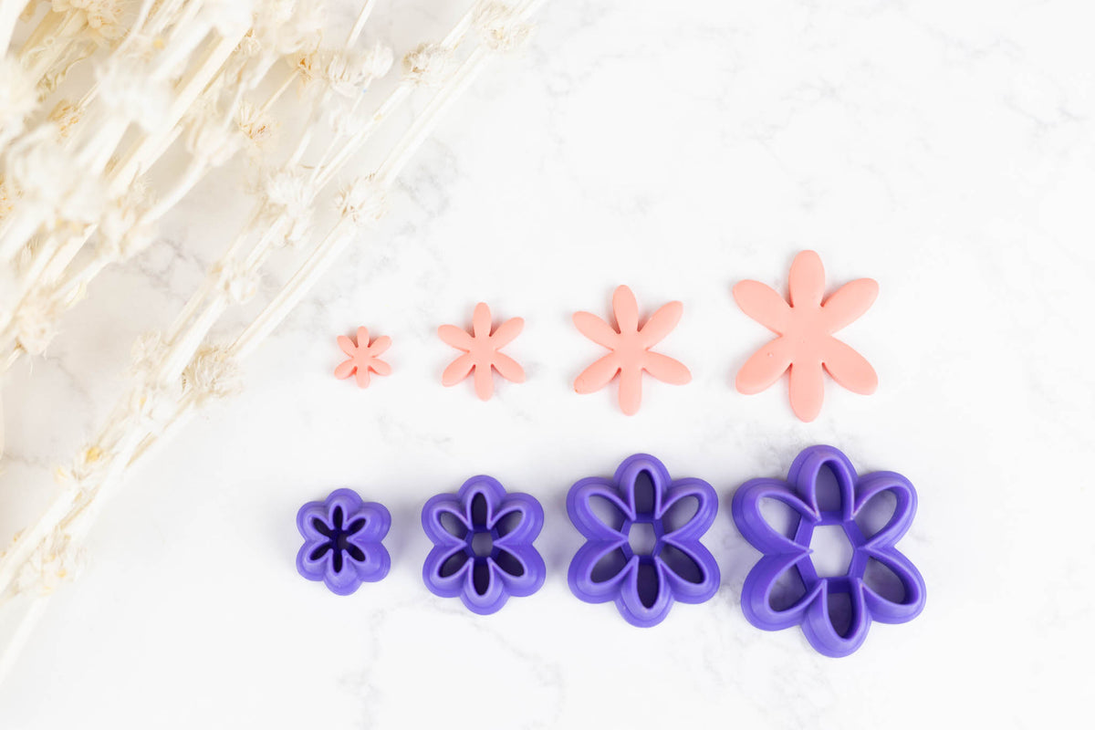 6 Petal Daisy Clay Cutters